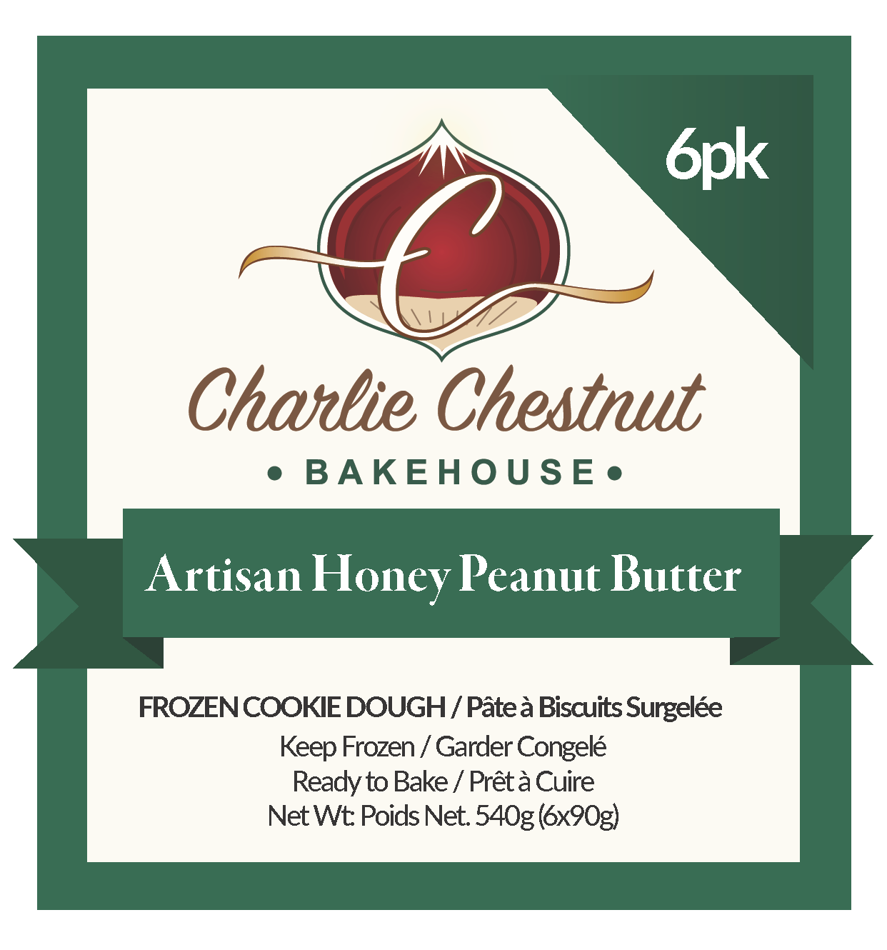 Artisan Honey Peanut Butter Cookie Pucks (Wholesale)