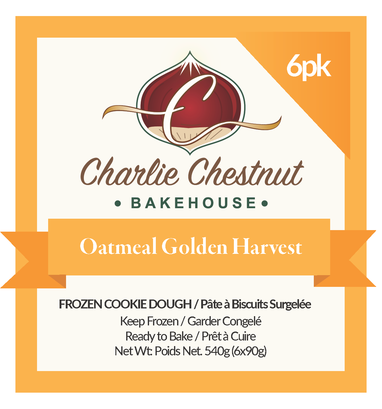 Oatmeal Golden Harvest Cookie Pucks (Wholesale)