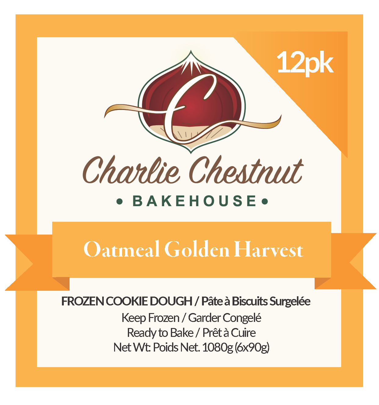 Oatmeal Golden Harvest Cookie Pucks (Wholesale)