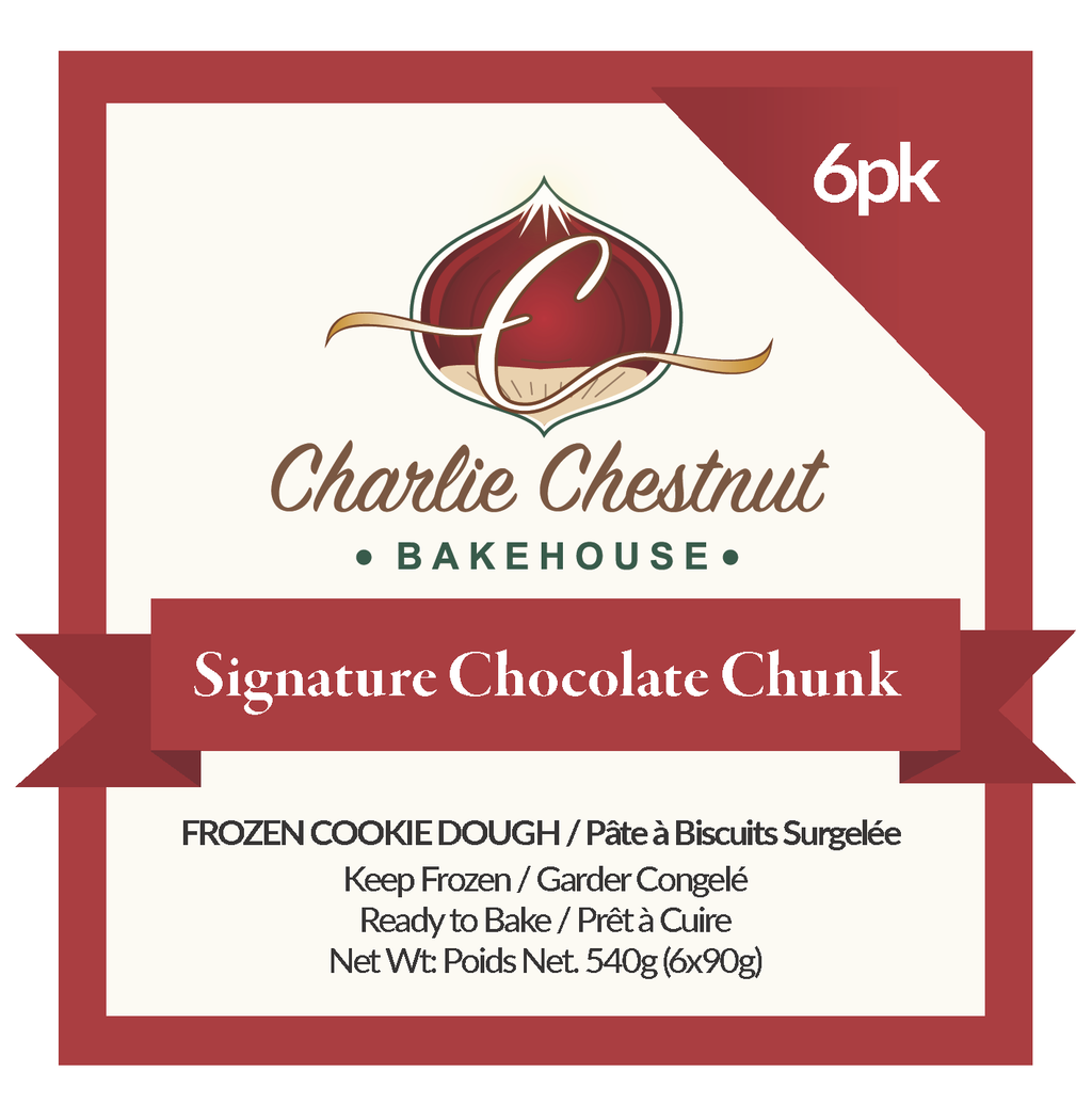 Charlie Chestnut Dark Chocolate Chunk Cookie Pucks (Wholesale)