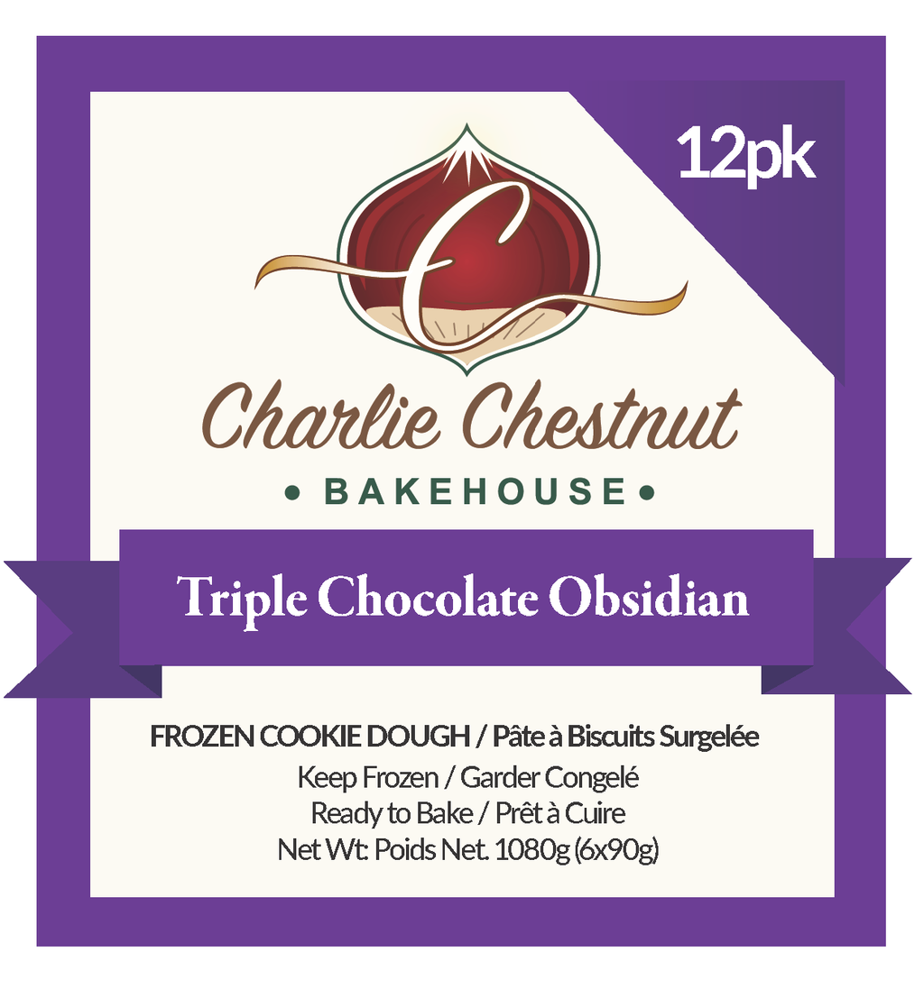 Charlie Chestnut Triple Chocolate Obsidian Cookie Pucks (Wholesale)